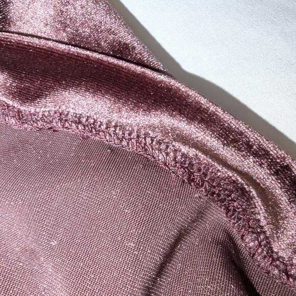 Guess by Marciano | Aurore Deep Purple Velvet Bustier Blouse Top | Size Medium - Picture 15 of 16